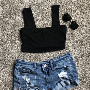 Black Crop Top
